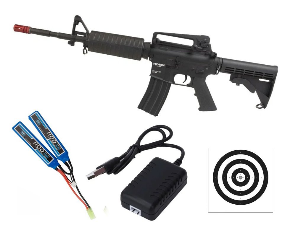 Rifle Airsoft Sentinel M4A1 Carbine Full Metal + Bateria + Carregador