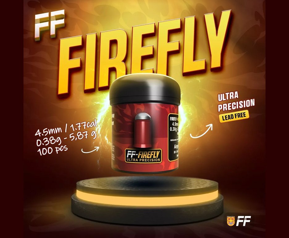 Chumbinho FF-Firefly 5,87gr Cal 4,5mm -100 un