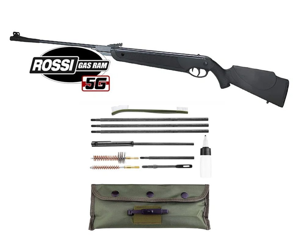 Carabina Pressão Rossi Dione 5G 60kg GR 5,5 + Kit Limpeza FXR