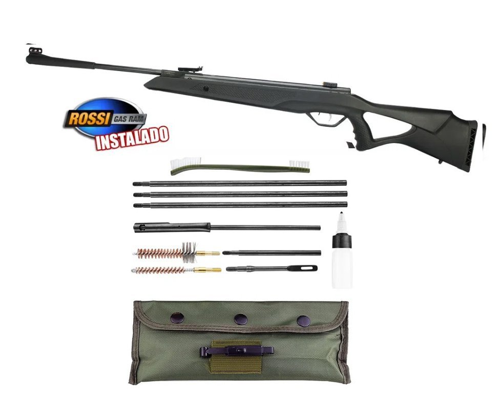 Carabina De Pressão Sag R1000 Cal 5,5mm Gas Ram 60kg + Kit de Limpeza FXR