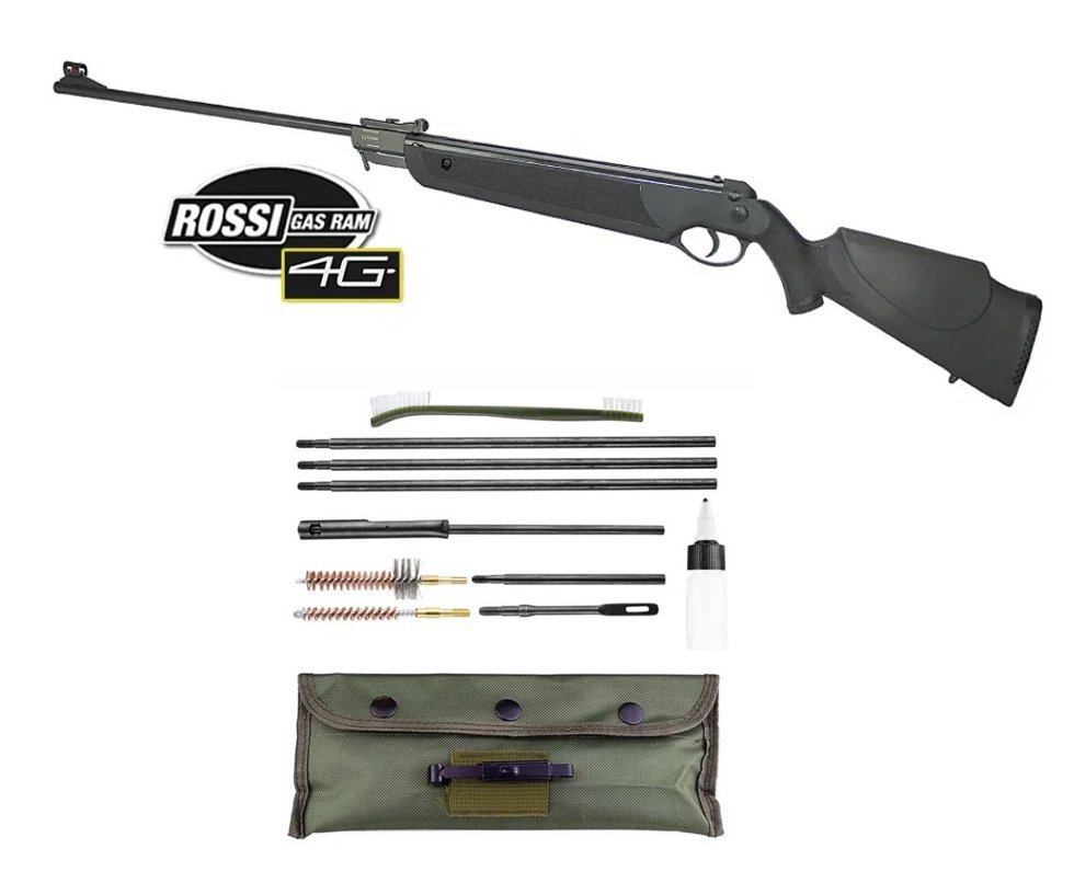 Carabina de Pressão Dione 4G 5,5 Gas Ram 55kg + Kit de Limpeza