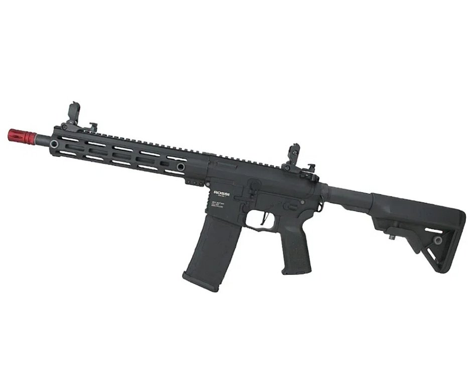 Rifle Airsoft AEG AR15 Neptune 10" Plus Gatilho ETU Programável 6mm - Rossi + Bateria + Carregador + Capa + BBS + Red Dot