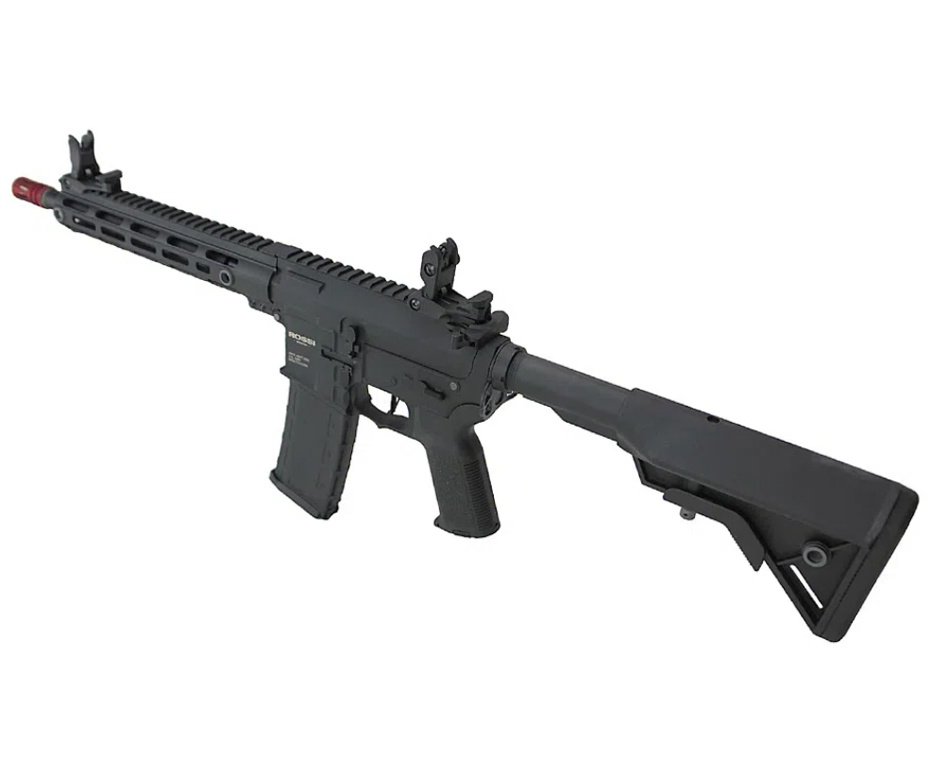 Rifle Airsoft AEG AR15 Neptune 10" Plus Gatilho ETU Programável 6mm - Rossi + Bateria + Carregador + Capa + BBS + Red Dot