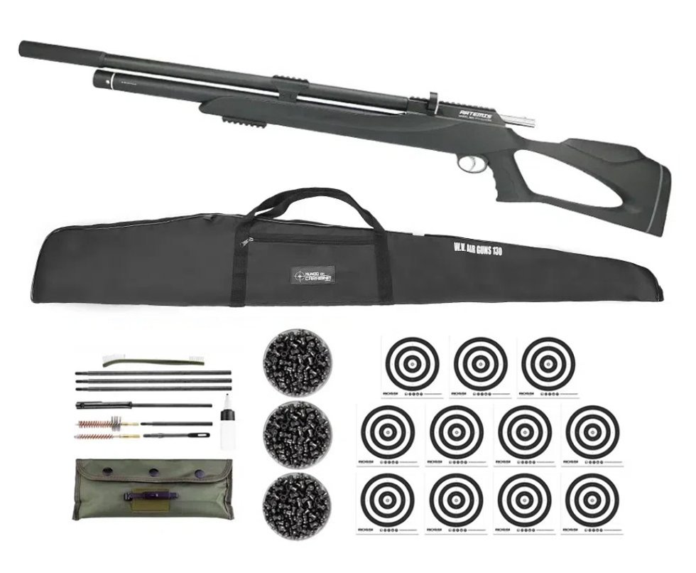 Carabina de Pressão Pcp M25 Thunder Black 5.5 + Kit Limpeza + Chumbo + Capa + Alvos