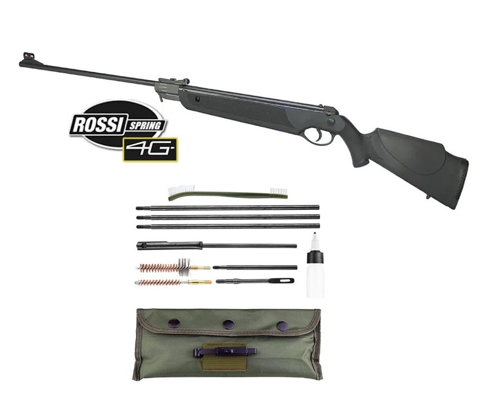 Carabina de Pressão Dione 4G mola 5,5 - Rossi + Kit Limpeza