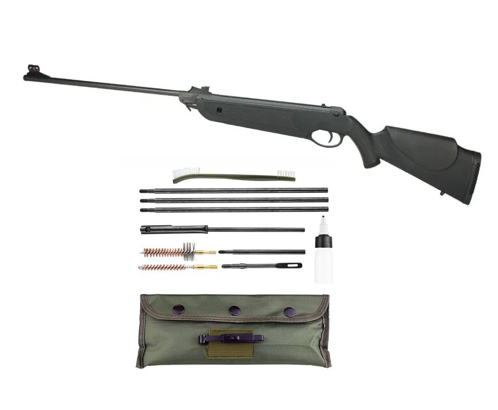 Carabina De Pressão Nova Dione Black Cal 5,5 - 3° Geração + Kit de Limpeza