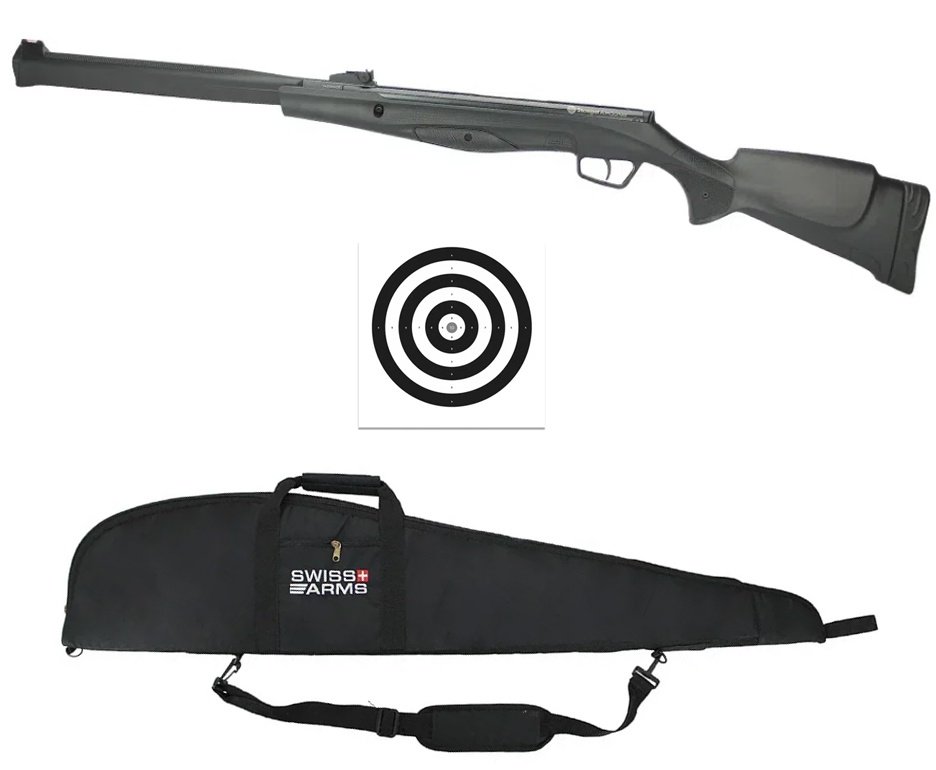 Carabina De Pressão Stoeger Rx20 Nitro S3 Supressor 5.5 + Capa + Alvos