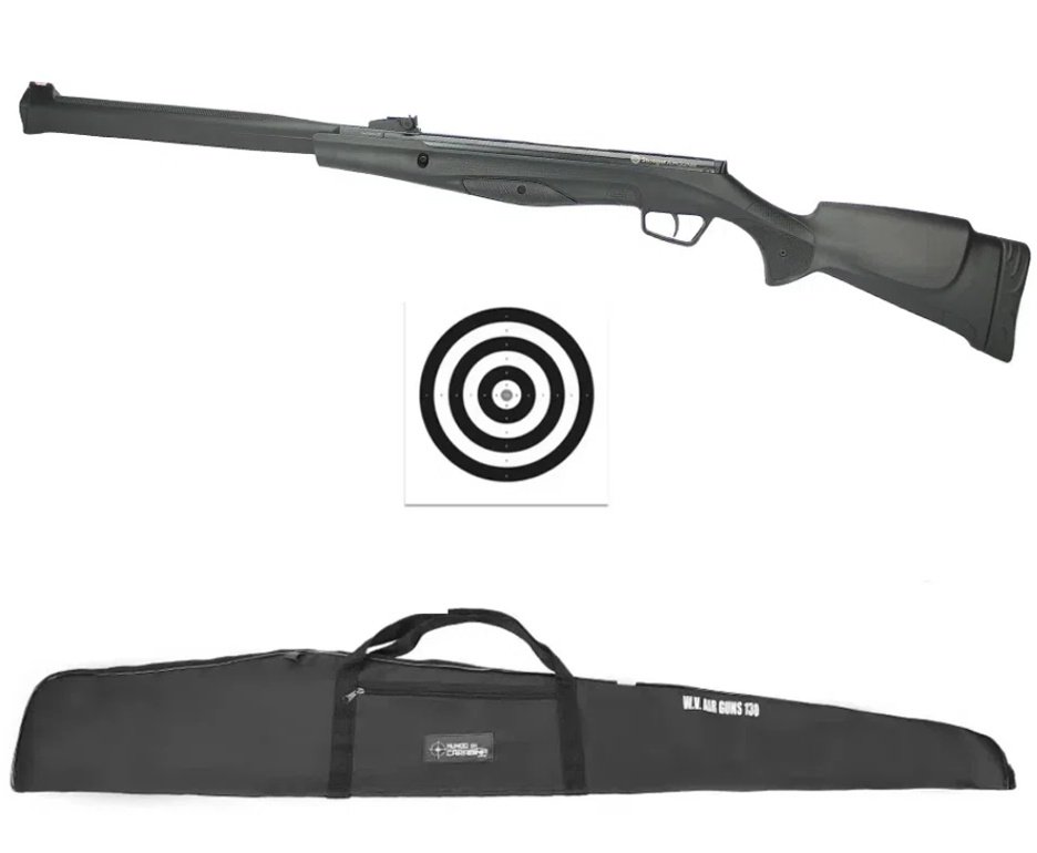 Carabina De Pressão Stoeger Rx20 Nitro S3 Supressor 5.5 + Capa + Alvos