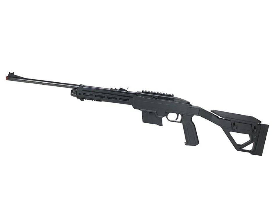 Carabina de Pressão CO2 Crosman 1077 TAC Semi auto 4,5 + BBS + CO2 + Luneta + Alvos + Capa