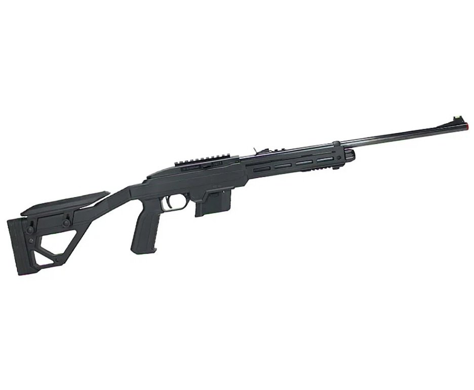 Carabina de Pressão CO2 Crosman 1077 TAC Semi auto 4,5 + BBS + CO2 + Luneta + Alvos + Capa