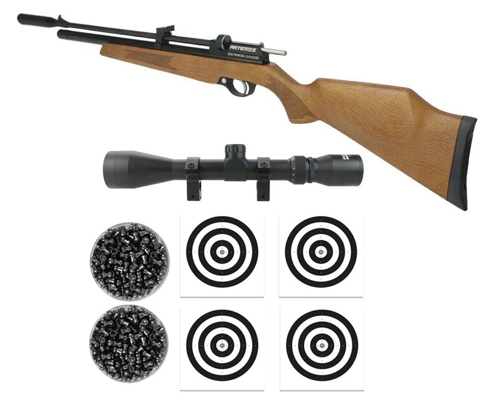 Carabina De Pressão Pcp Pr900w G2 5,5 + Luneta 3-9x40 + Chumbo + Alvos