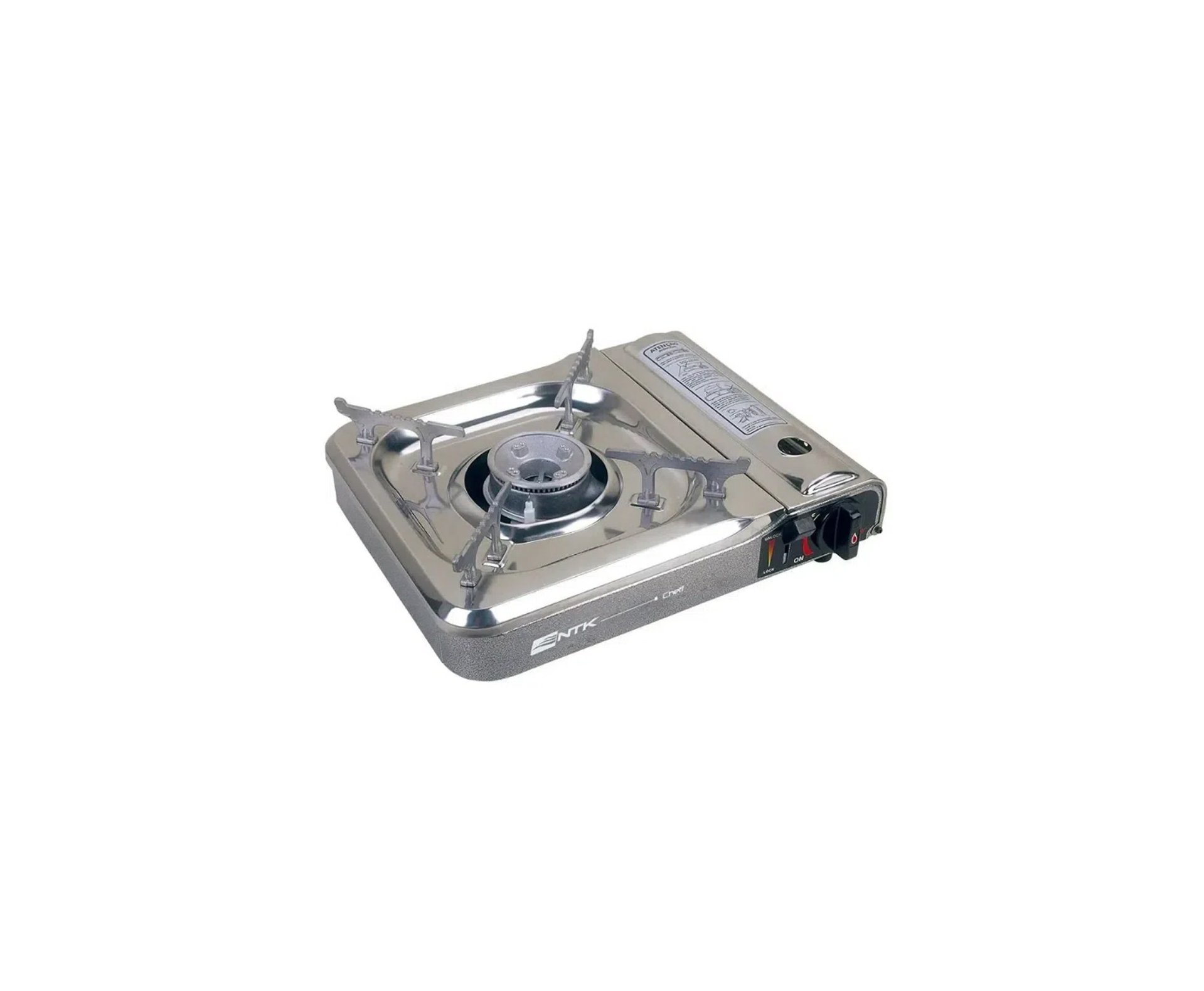 Fogareiro Cheff Com Base Inox + Refil + Grill Plate