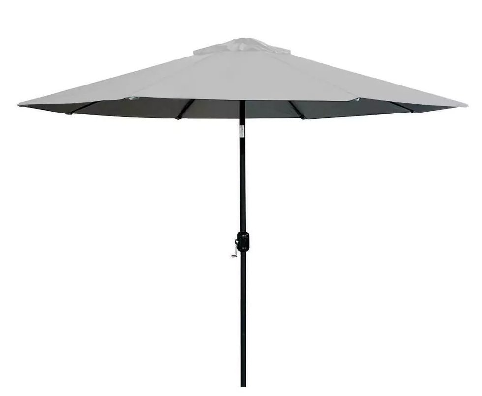 Ombrelone Central Articulado com manivela Alumínio 2,70 x 2,70m Off-White - Zaka