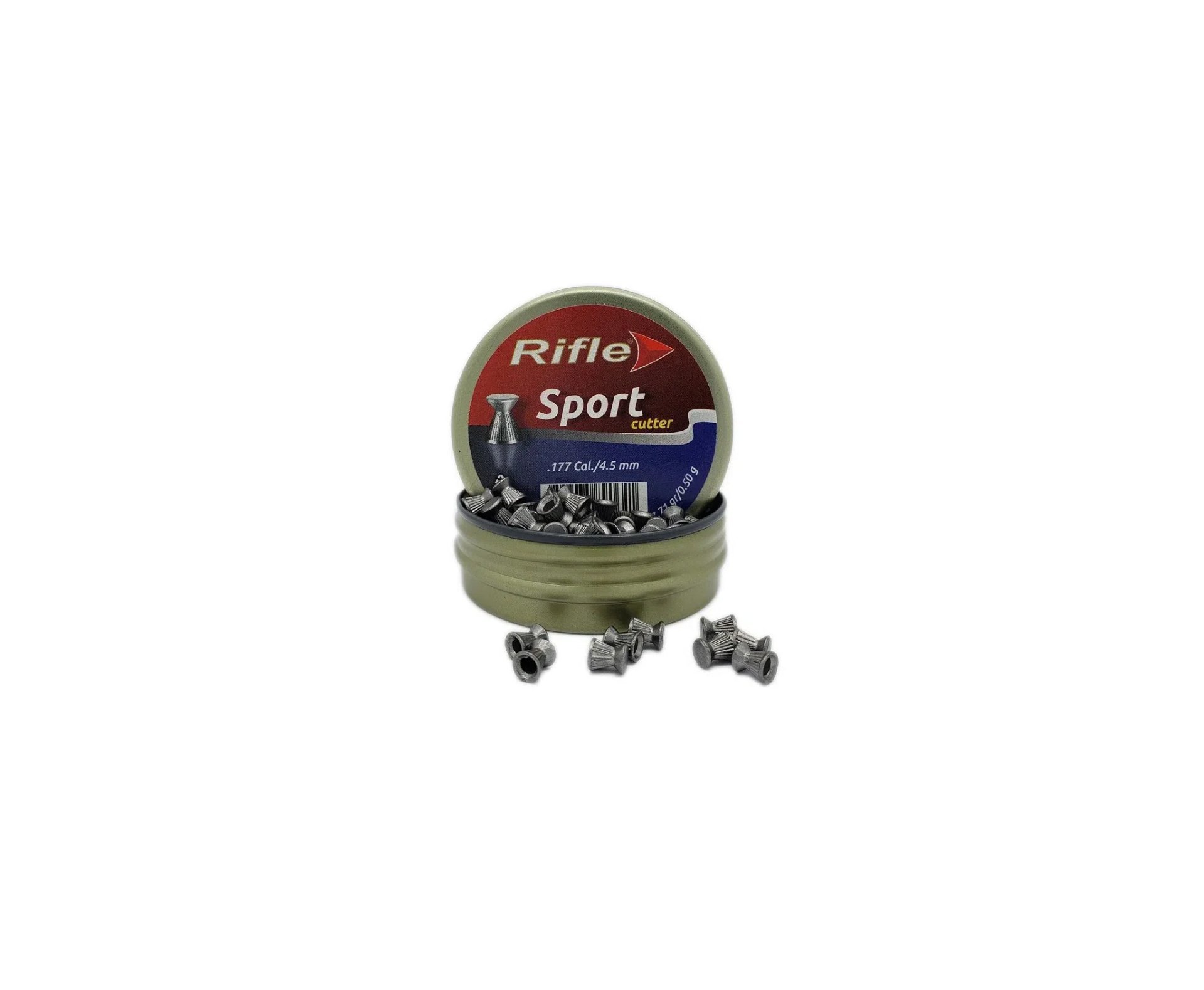Kit 5 Chumbinho Rifle Cutter 4.5mm .177 Sport & Field 250 unidade + 50 Alvos