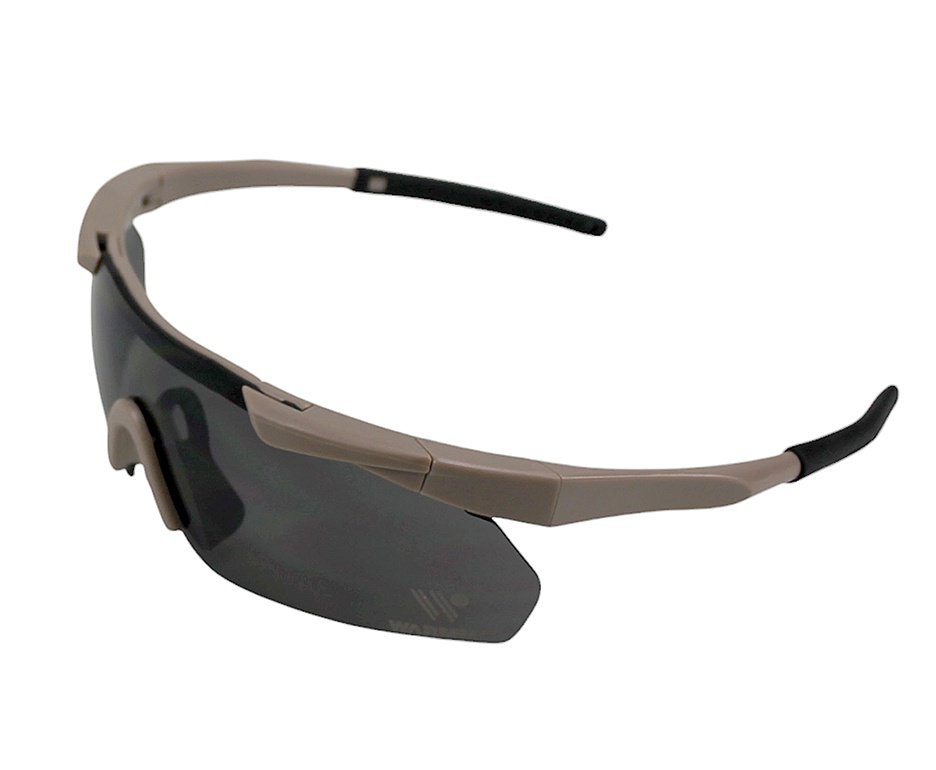 Óculos de Proteção Tático Desert Warmmo 03 lentes 2.0 mm