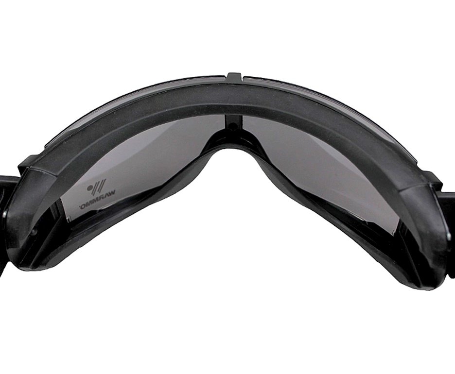 Óculos de Proteção Tático Goggle Warmmo lentes 2.6mm Preto