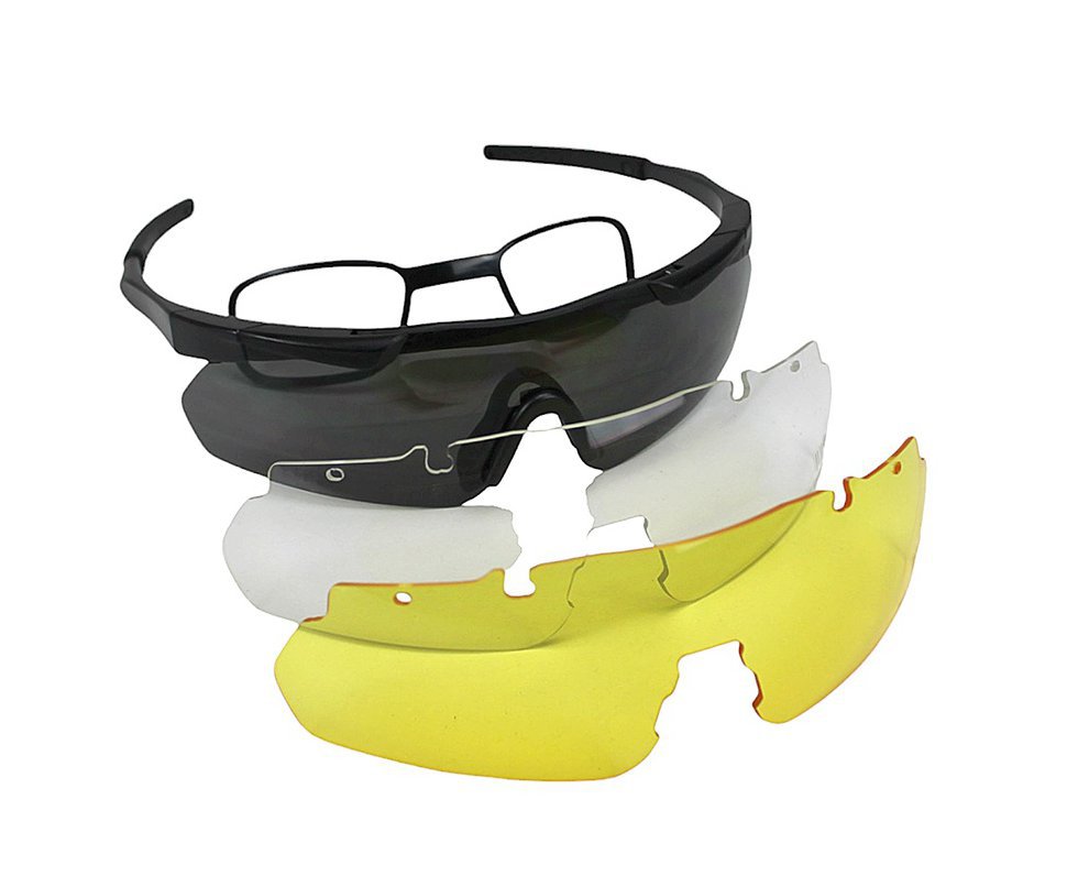 Óculos de Proteção Tático Warmmo 03 lentes 2.0mm - Preto