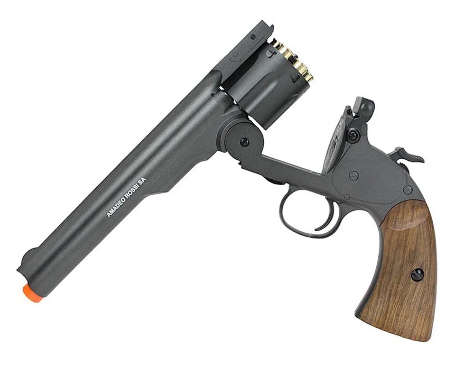 Revólver de Pressão CO2 Colt .45 Cowboy 7" Full Metal 4,5mm - Rossi + Co2 + BBs