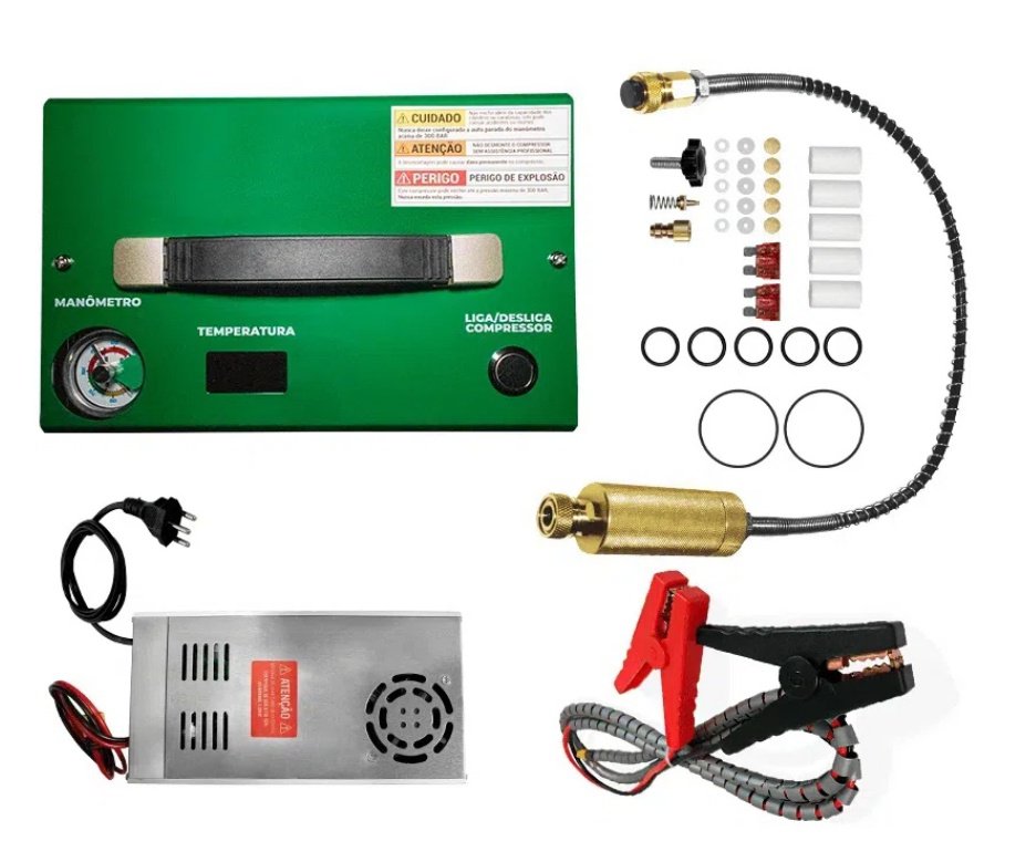 Carabina PCP Urutu 931 XL Cal 5,5mm - Boito + Compressor Compacto portátil 300BAR 110V/220V/12V SMART PTT KMD