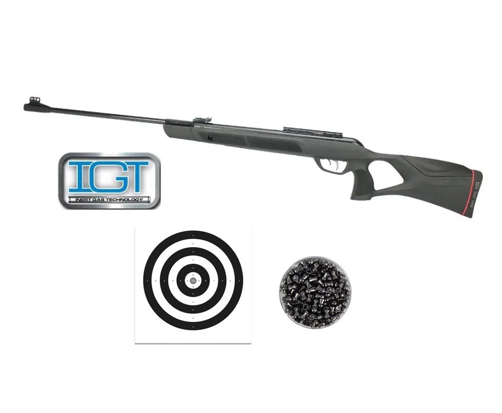Carabina De Pressão G-magnum 1250 Igt Mach 1 Gas Ram - Polimero Cal 5,5mm - Gamo + Chumbinho + Alvos