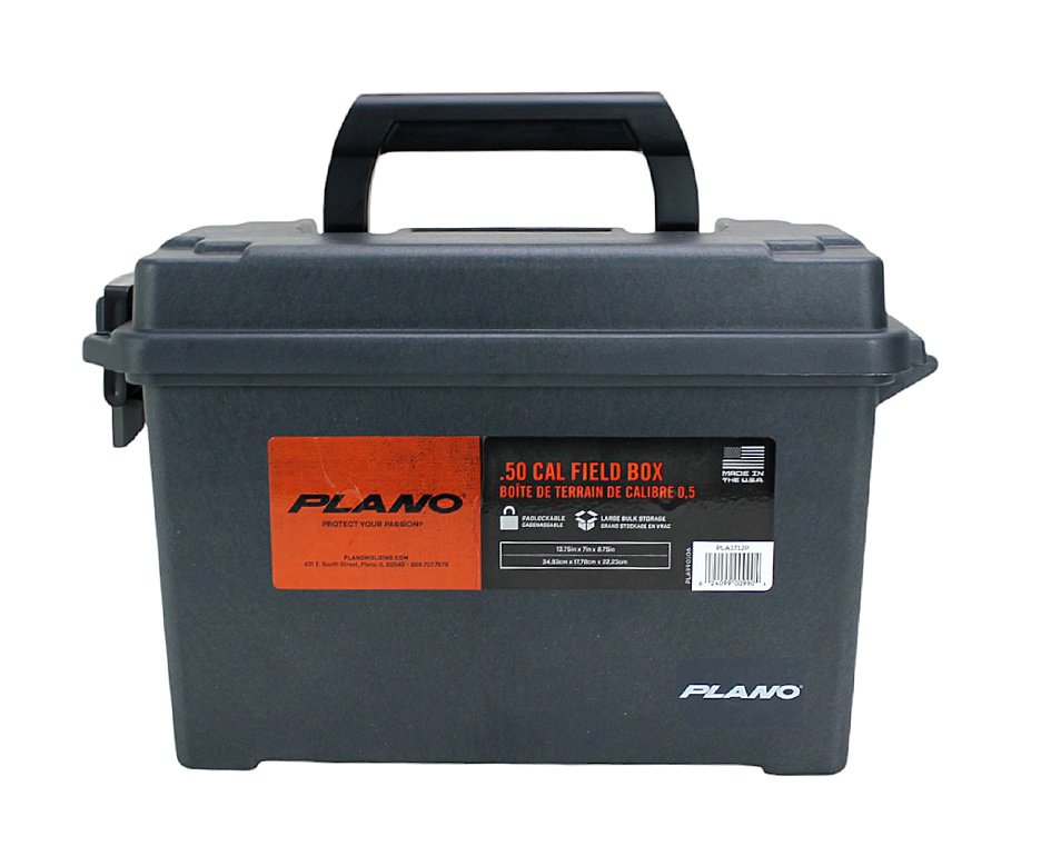 Caixa Plano Black Field Ammunition Box .50 Cal Portable