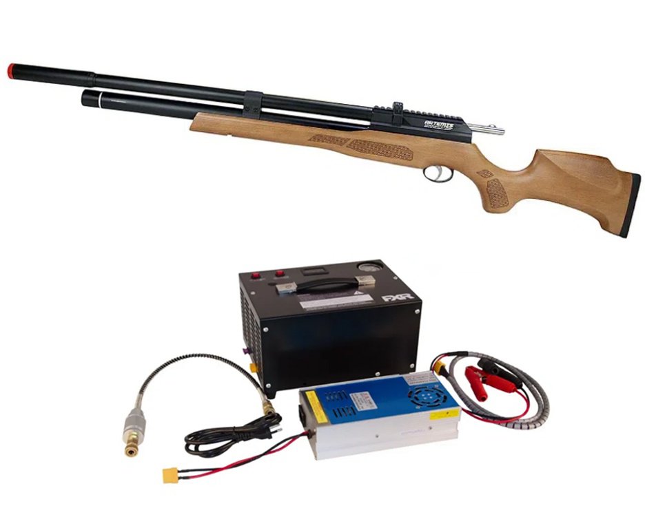 Carabina PCP Artemis M25W Thunder Classic 5.5mm - FXR + Compressor 300BAR 110V/220V/12V SMART PTT KMD