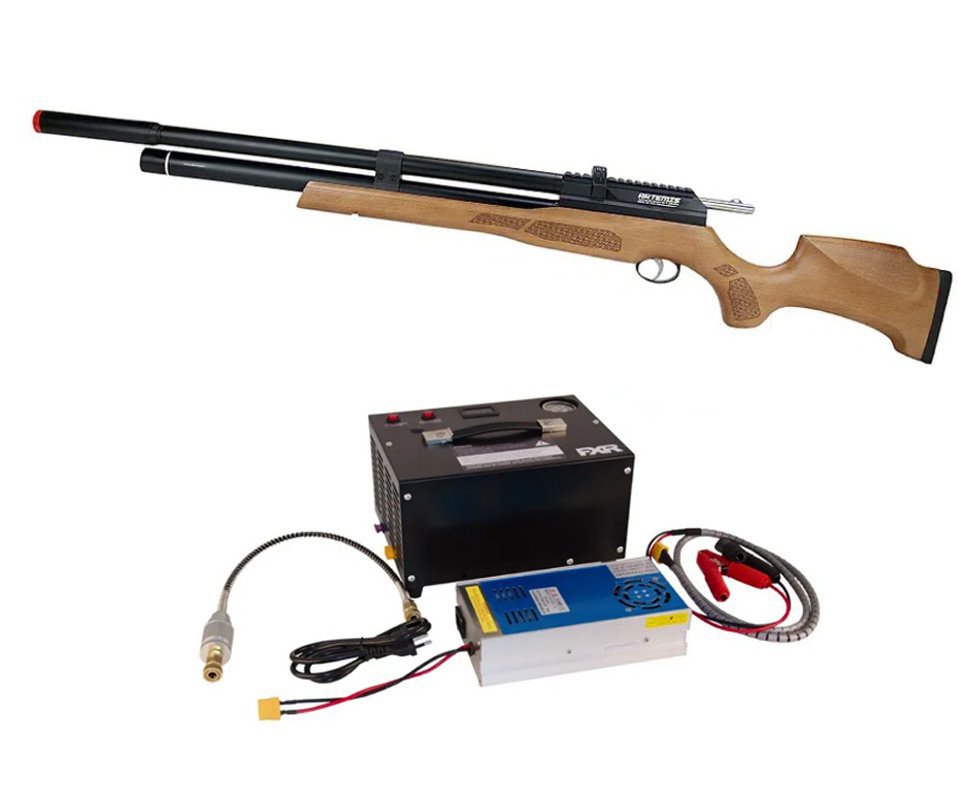 Carabina PCP Artemis M25W Thunder Classic 5.5mm - FXR + Compressor 300BAR 110V/220V/12V