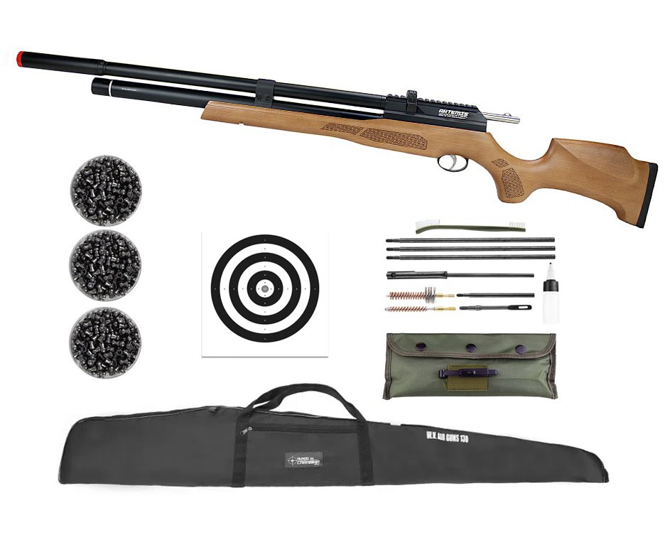 Carabina PCP Artemis M25W Thunder Classic 5.5mm - FXR + Kit limpeza + Chumbinho + Alvos + Capa