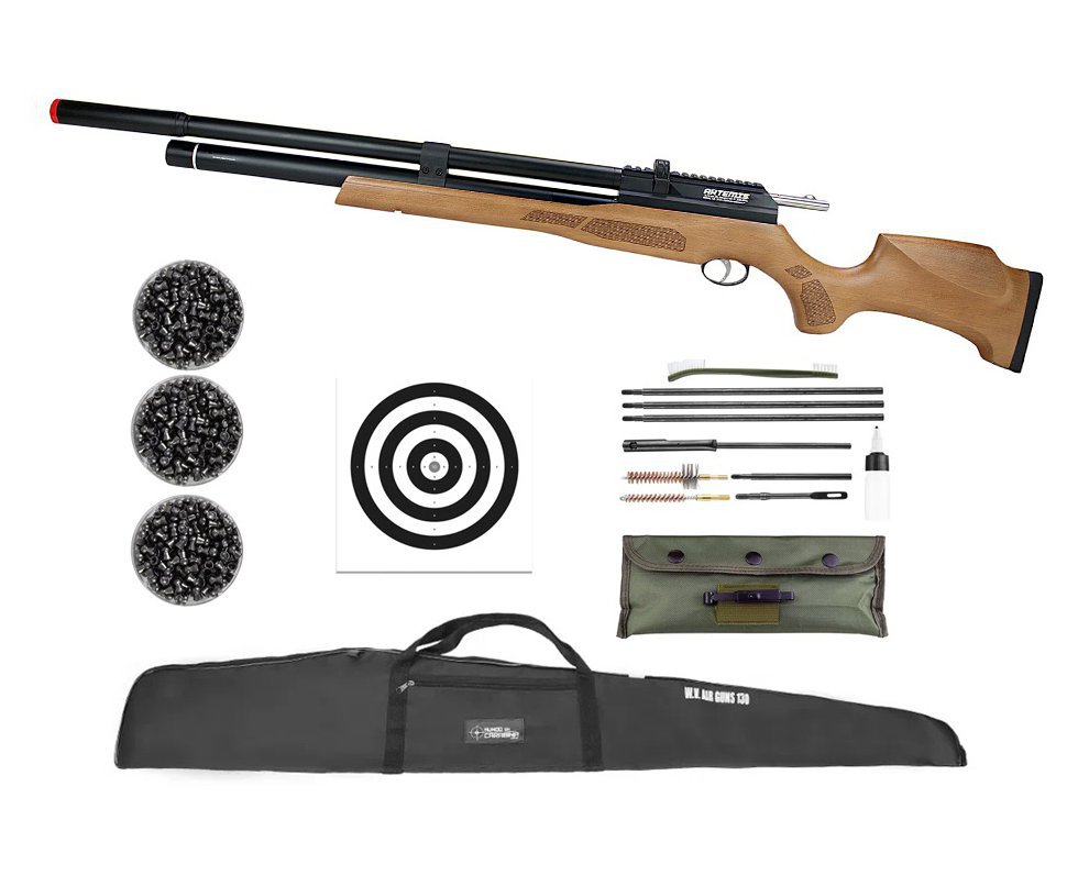 Carabina PCP Artemis M25W Thunder Classic 5.5mm - FXR + Kit limpeza + Chumbinho + Alvos + Capa