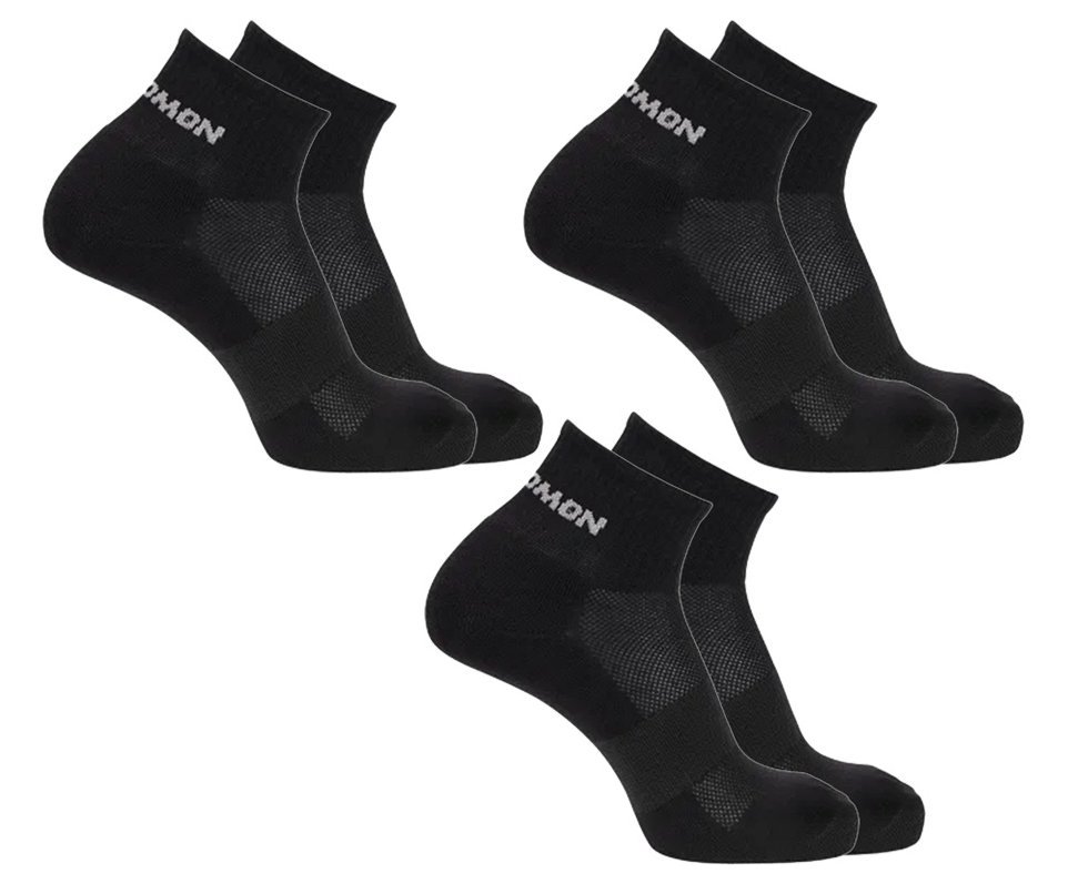 Meia Técnica Salomon Active VI Masculina 3Pares PT 38-43