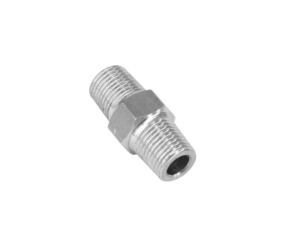 Adaptador Duplo Macho 1/8 NPT - Rossi