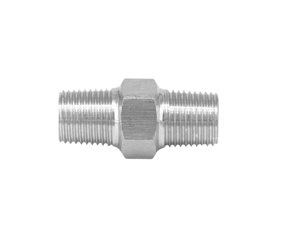 Adaptador Duplo Macho 1/8 NPT - Rossi