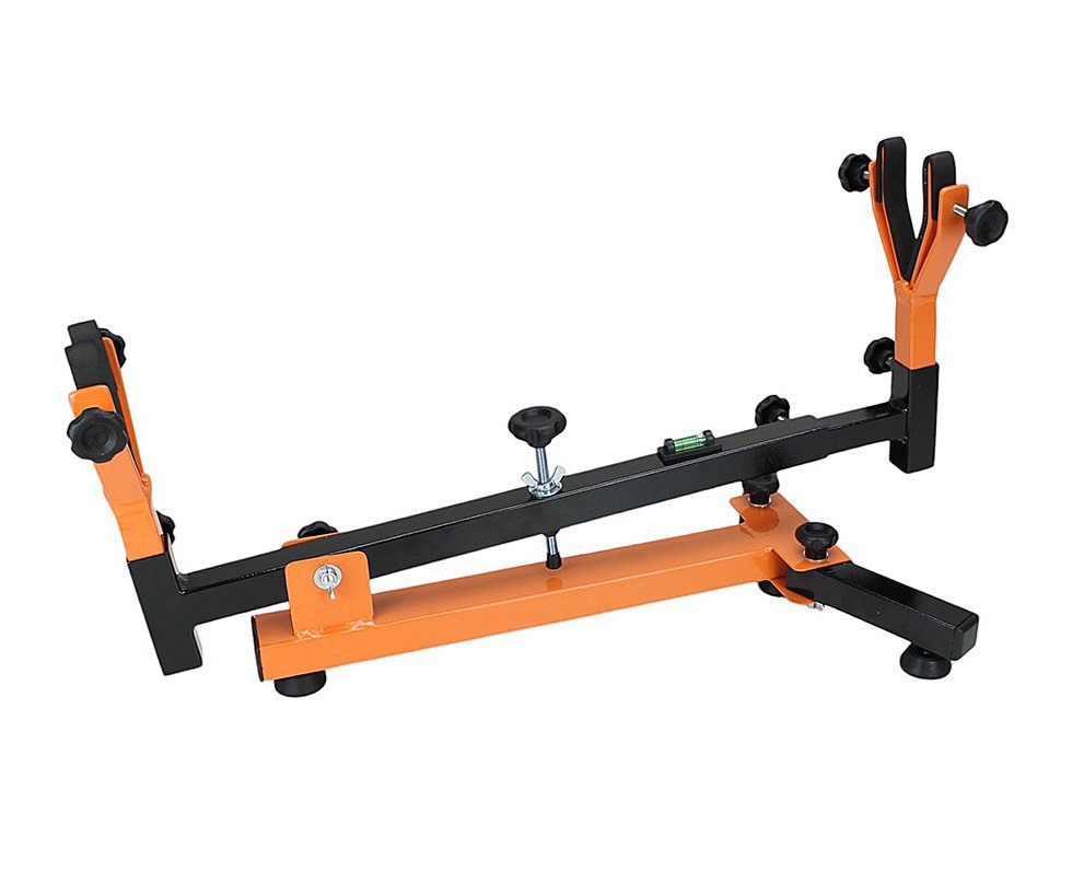 Estativa Fixa 2 Pes c/ Regulagem de Comprimento (Lança Articulada) - METAL FORTE