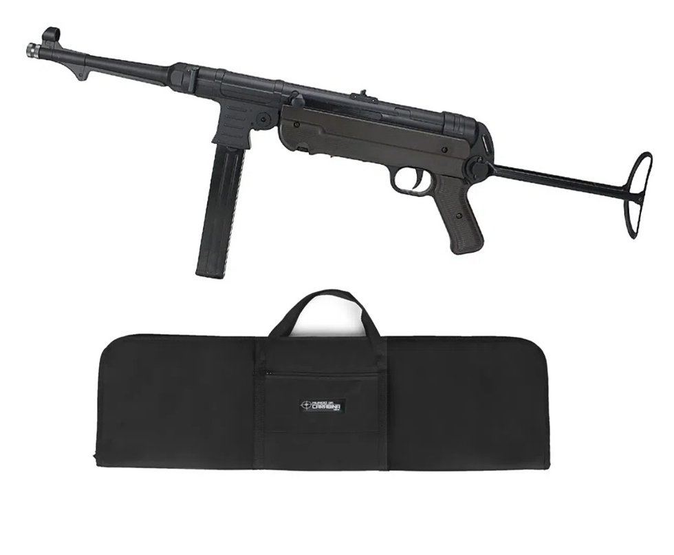 Rifle CO2 Legends MP German Semi Auto 4,5mm Full metal Segunda Guerra - Umarex + Capa