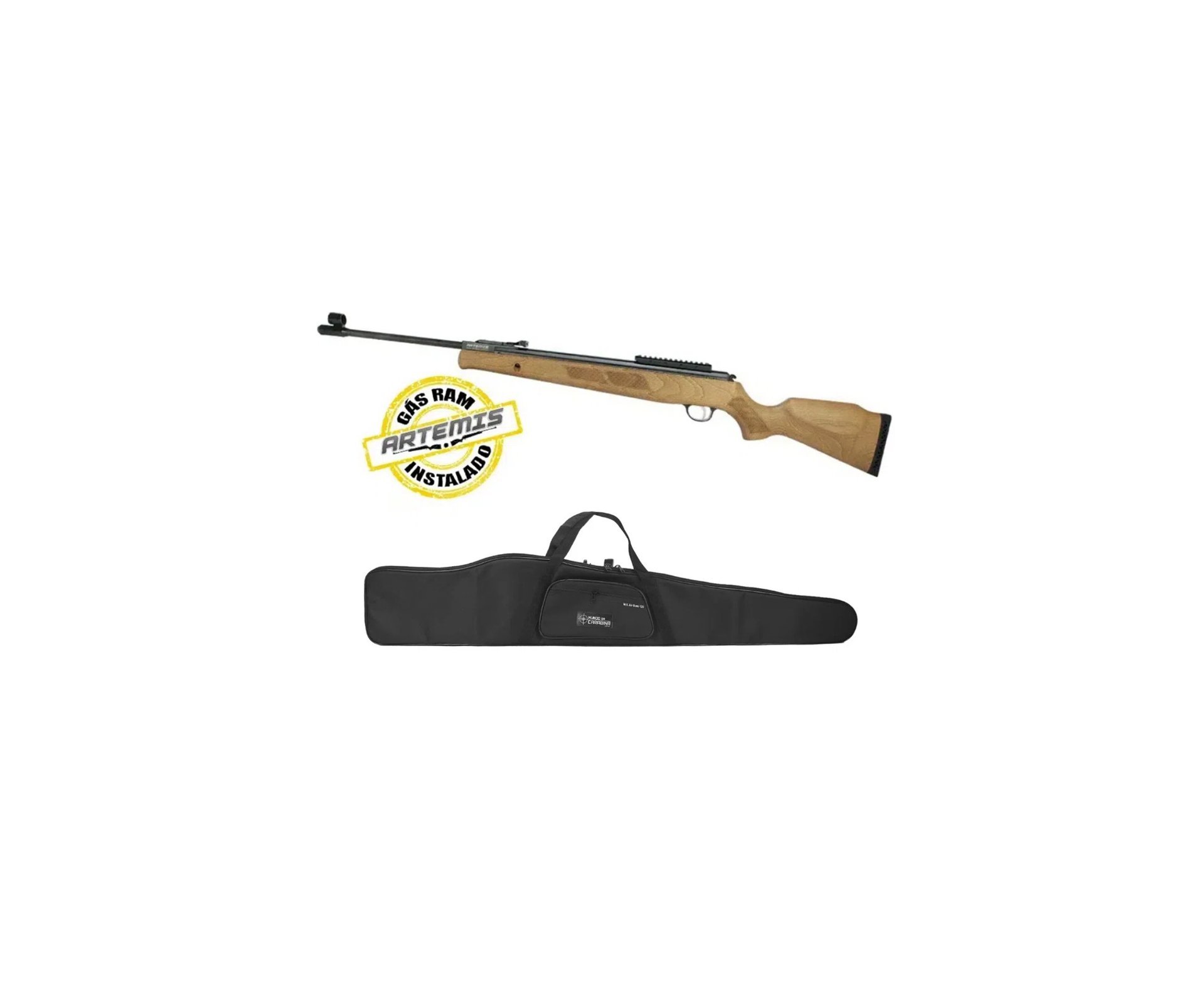 Carabina de Pressão Falcon GR1600W Nitro 6mm GR 90kg Artemis FXR + Capa