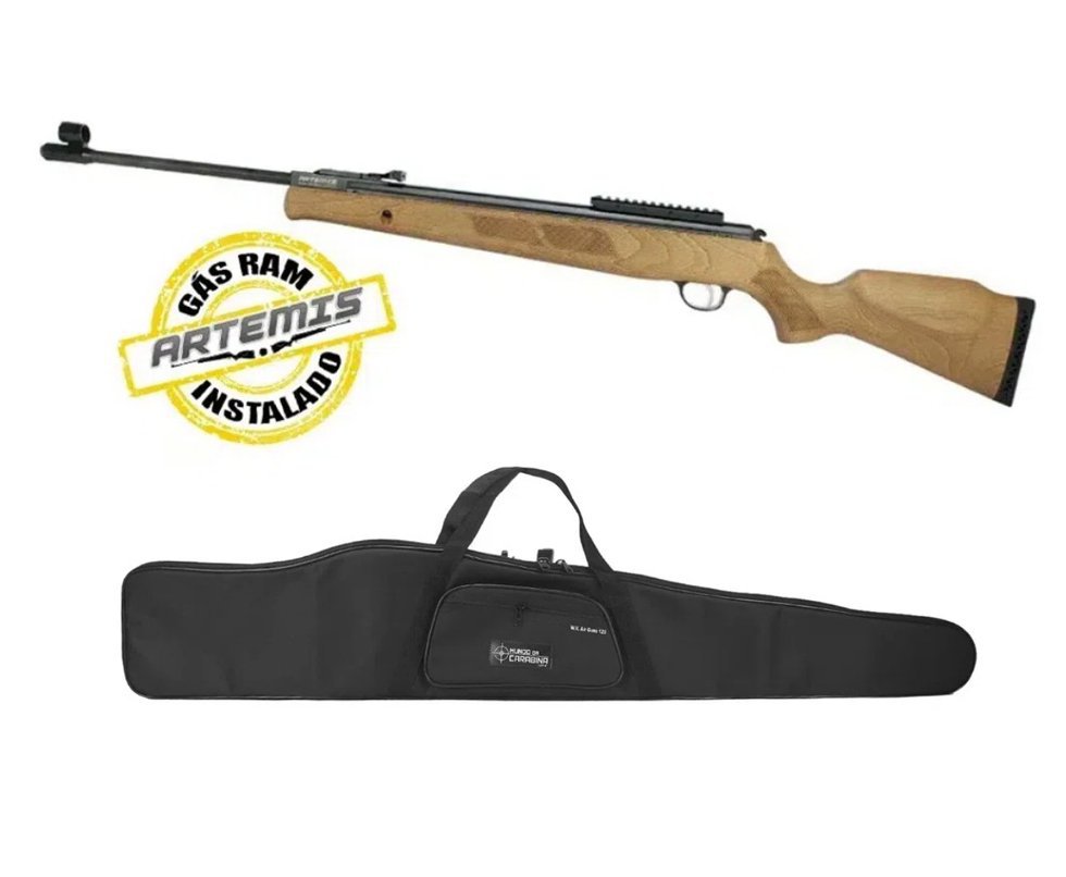 Carabina de Pressão Falcon GR1600W Nitro 6mm GR 90kg Artemis FXR + Capa