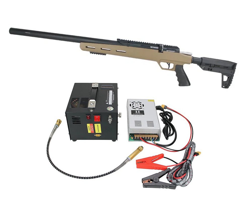 Carabina PCP Artemis M30C Upper 5,5 + Compressor Portátil Trivolt Compact FXR