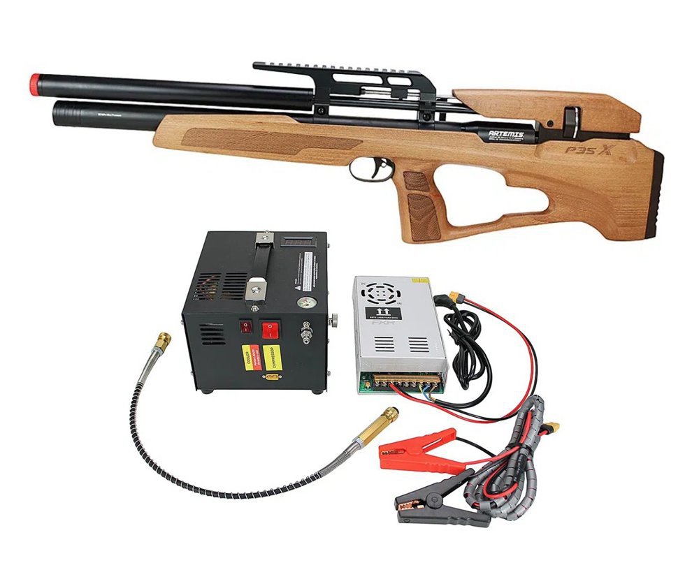 Carabina de Pressão PCP P35X Evolution 5,5 + Compressor Portátil Trivolt Compact FXR