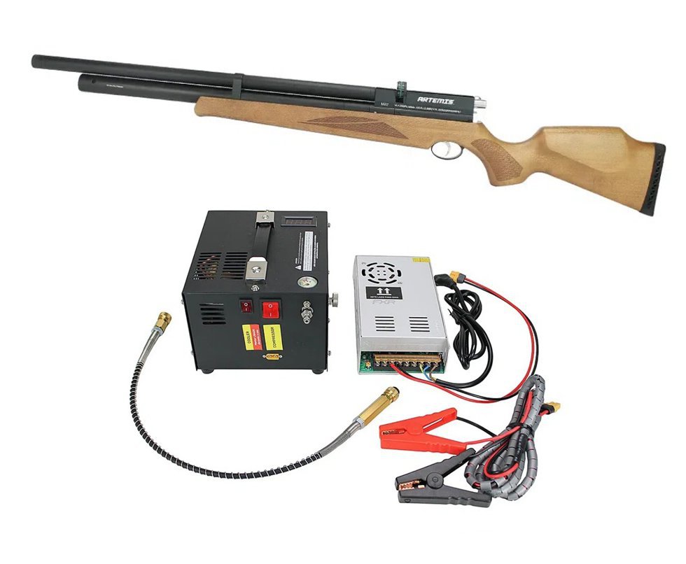 Carabina Pcp Artemis M22 - 5,5 + Compressor Portátil Trivolt Compact FXR