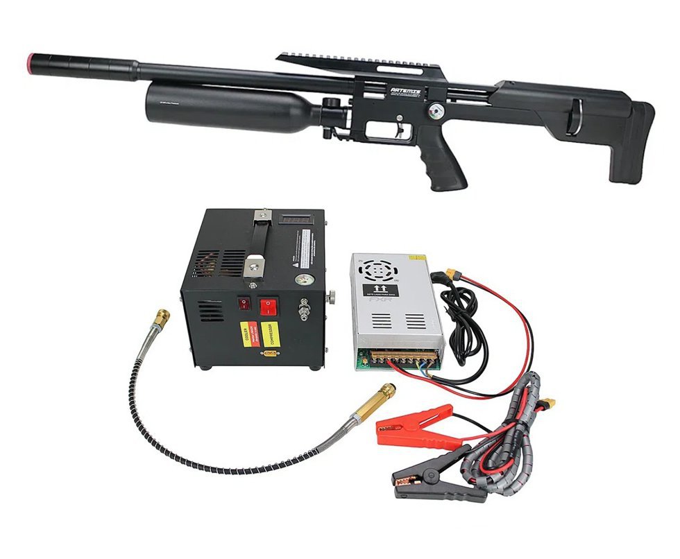 Carabina PCP M60B Slayer HC 5,5 + Compressor Portátil Trivolt Compact FXR