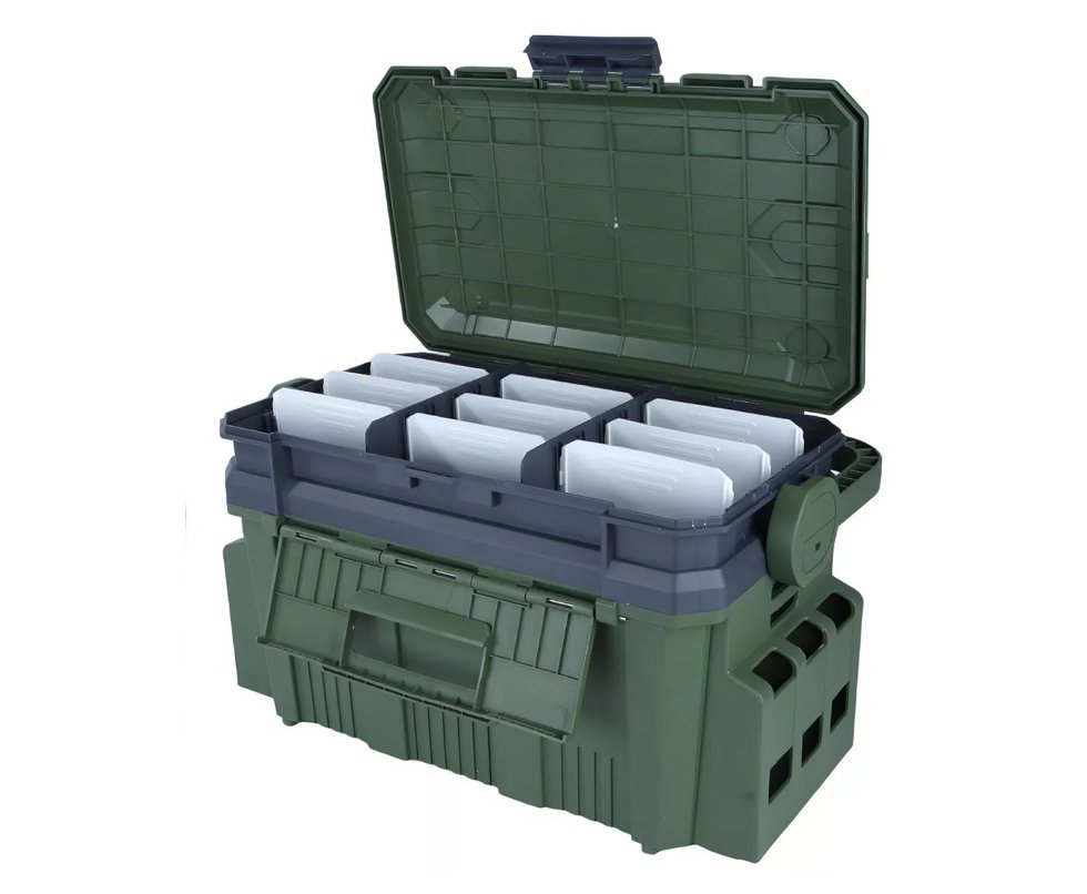 Caixa de Pesca Pioneer 452526 Verde musgo