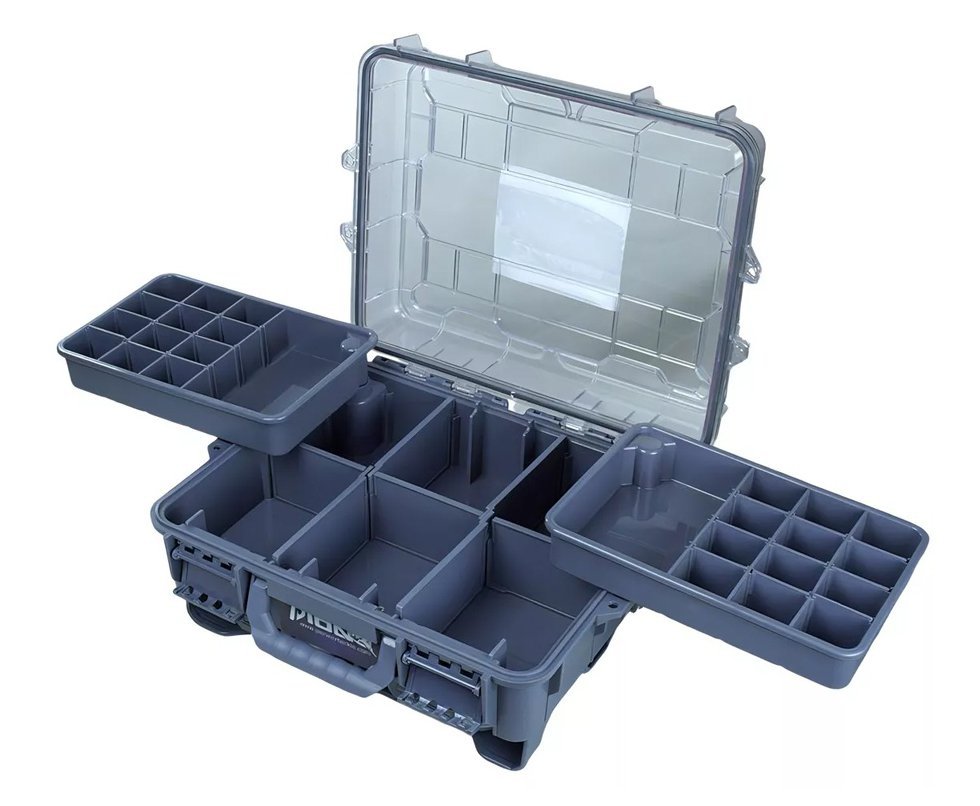 Maleta Caixa de Pesca com estojo Pioneer Tackle 372917 Cinza