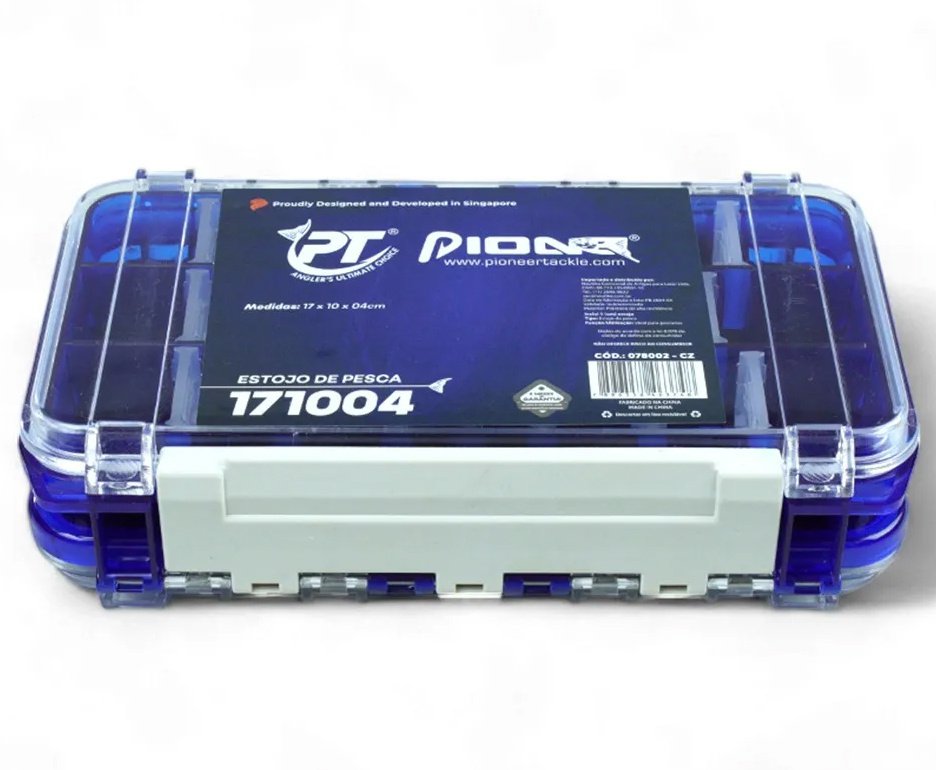 Maleta de Pesca Pioneer Tackle 171004 Cinza