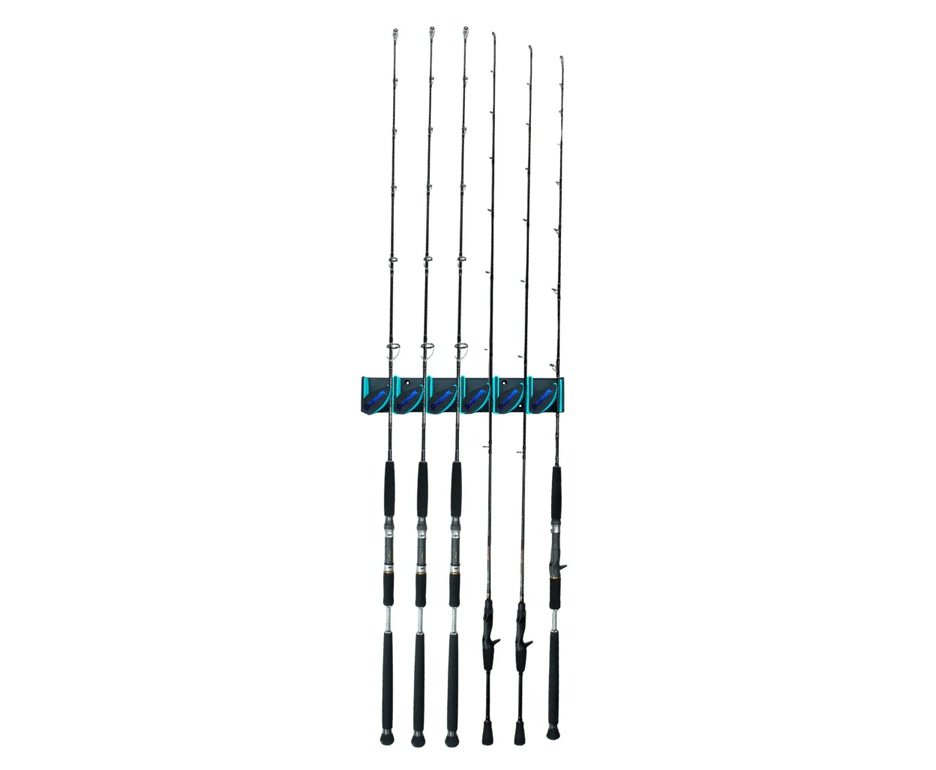 Suporte para 06 Varas de pesca Pioneer Tackle Rod Holder Ultra AW-036 Preto