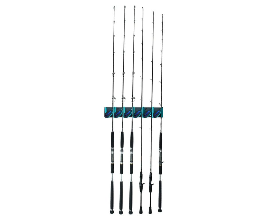 Suporte para 06 Varas de pesca Pioneer Tackle Rod Holder Ultra AW-036 Verde