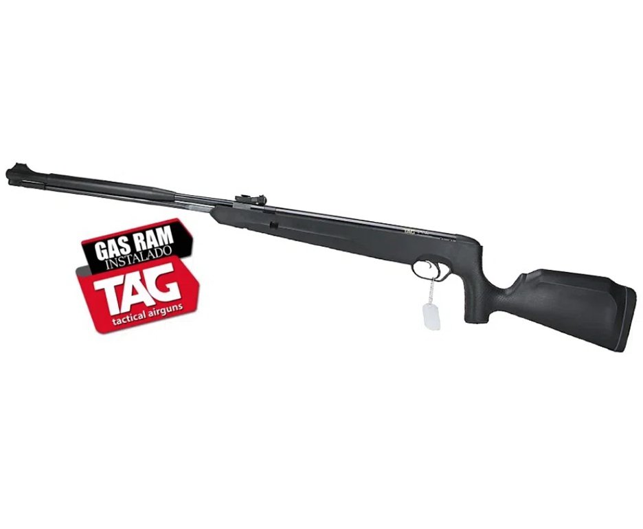 Carabina de Pressão Naja 2.0 Nitro 4,5mm Cano Fixo - TAG + Alvos + Chumbo + Desengripante/Anticorrosivo