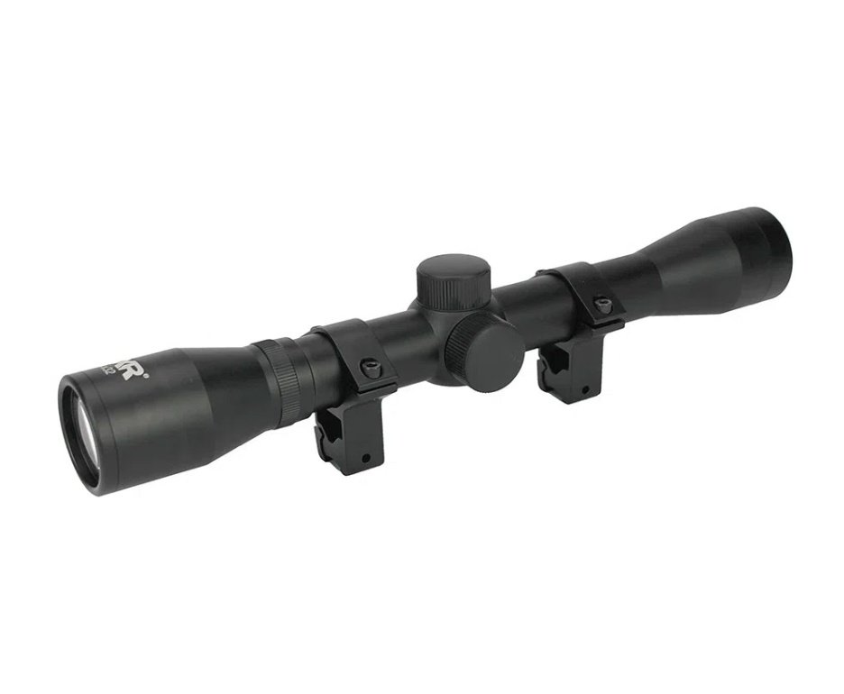 Carabina de Pressão Naja 2.0 Gas Ram Nitro 5.5mm Cano Fixo - TAG + Luneta 4x32 + Capa + Alvos + Chumbo + Desengripante / Anticorrosivo FXR