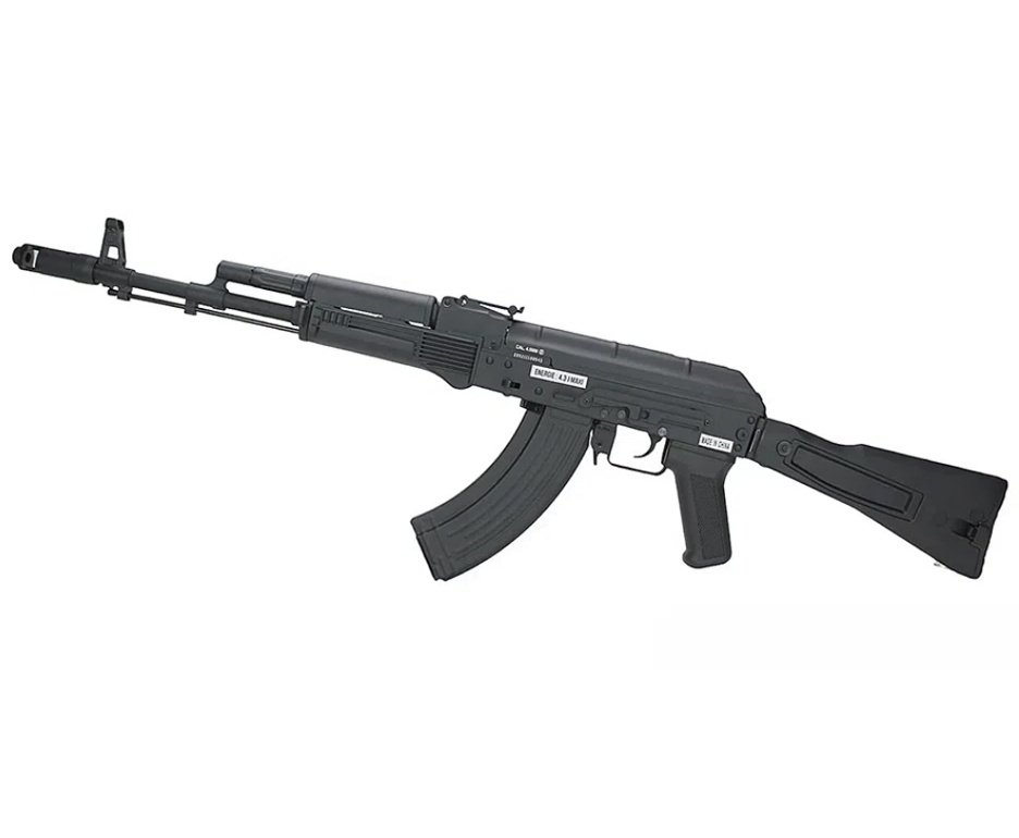 Rifle de Pressão a Gás CO2 AK 101 Kalashnikov Full Metal 4.5mm - Cybergun + Co2 + BBS