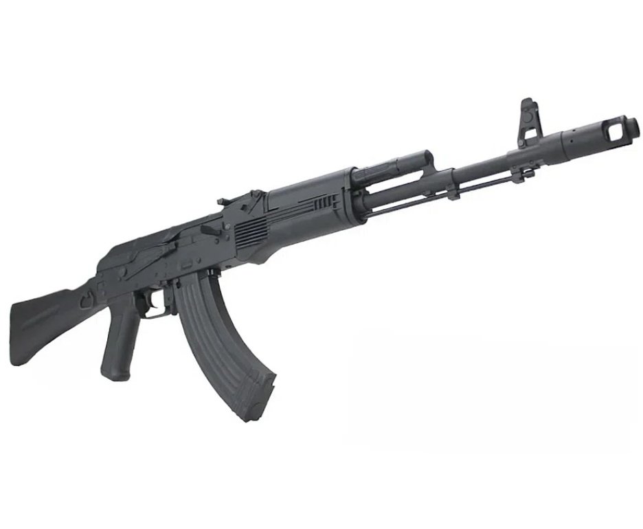 Rifle de Pressão a Gás CO2 AK 101 Kalashnikov Full Metal 4.5mm - Cybergun + Co2 + BBS