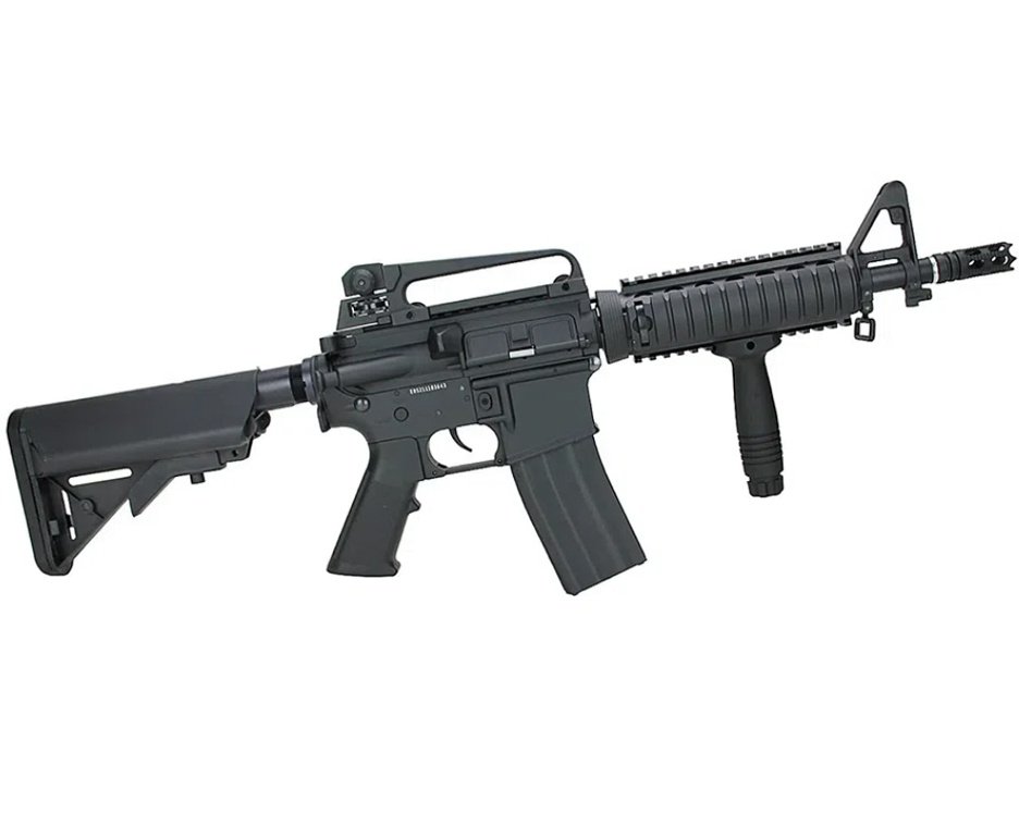 Rifle de Pressão Gás CO2 FN Herstal M4 RIS Full Metal 4.5mm - Cybergun + Co2 + BBS